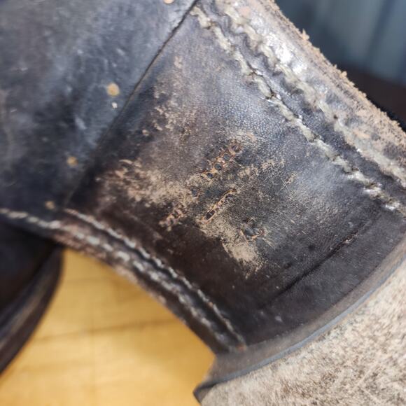 Rag & Bone Black Leather Lace Up Boots - Size 12 - Picture 8 of 13